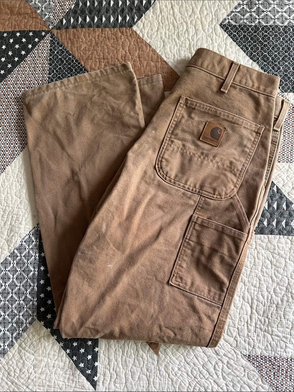 Made in USA Carhartt Double Knee Duck Canvas Work Pants